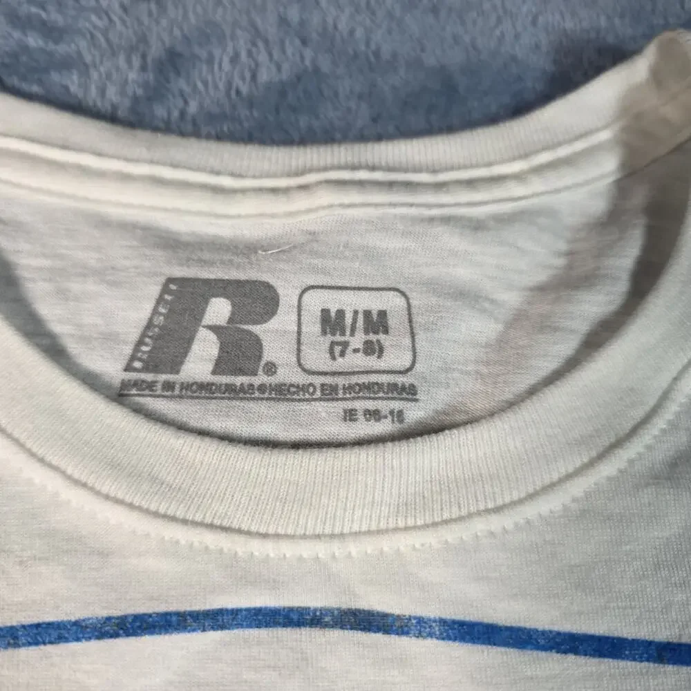 Kentucky Wildcats Girls Shirt M 7-8 Russell Athletic UK Go Big Blue NWT